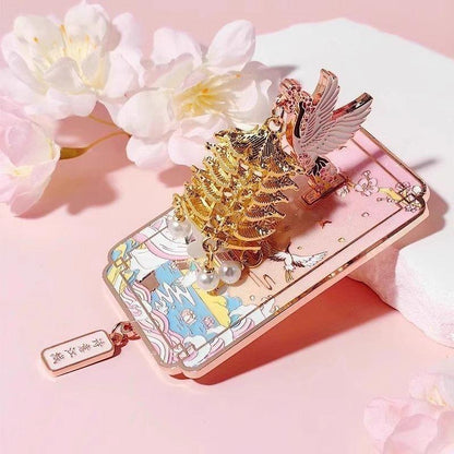 Yellow Crane Tower Fridge Magnet