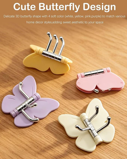 Rotatable Butterfly Hooks (Pack of 4)