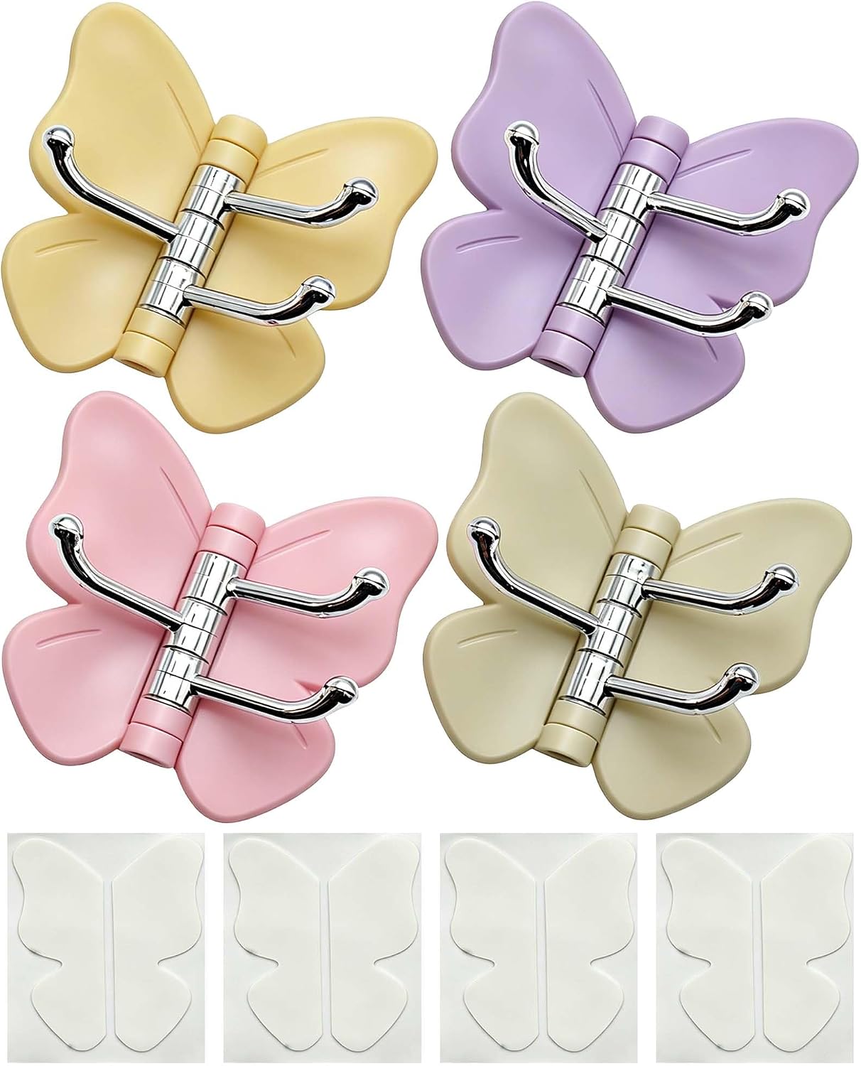 Rotatable Butterfly Hooks (Pack of 4)
