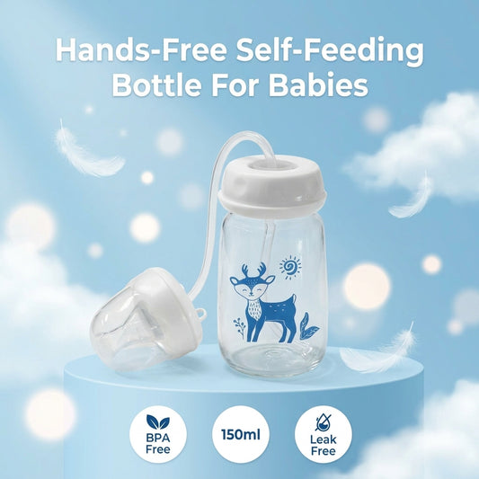 Hands-Free Baby Feeding Bottle
