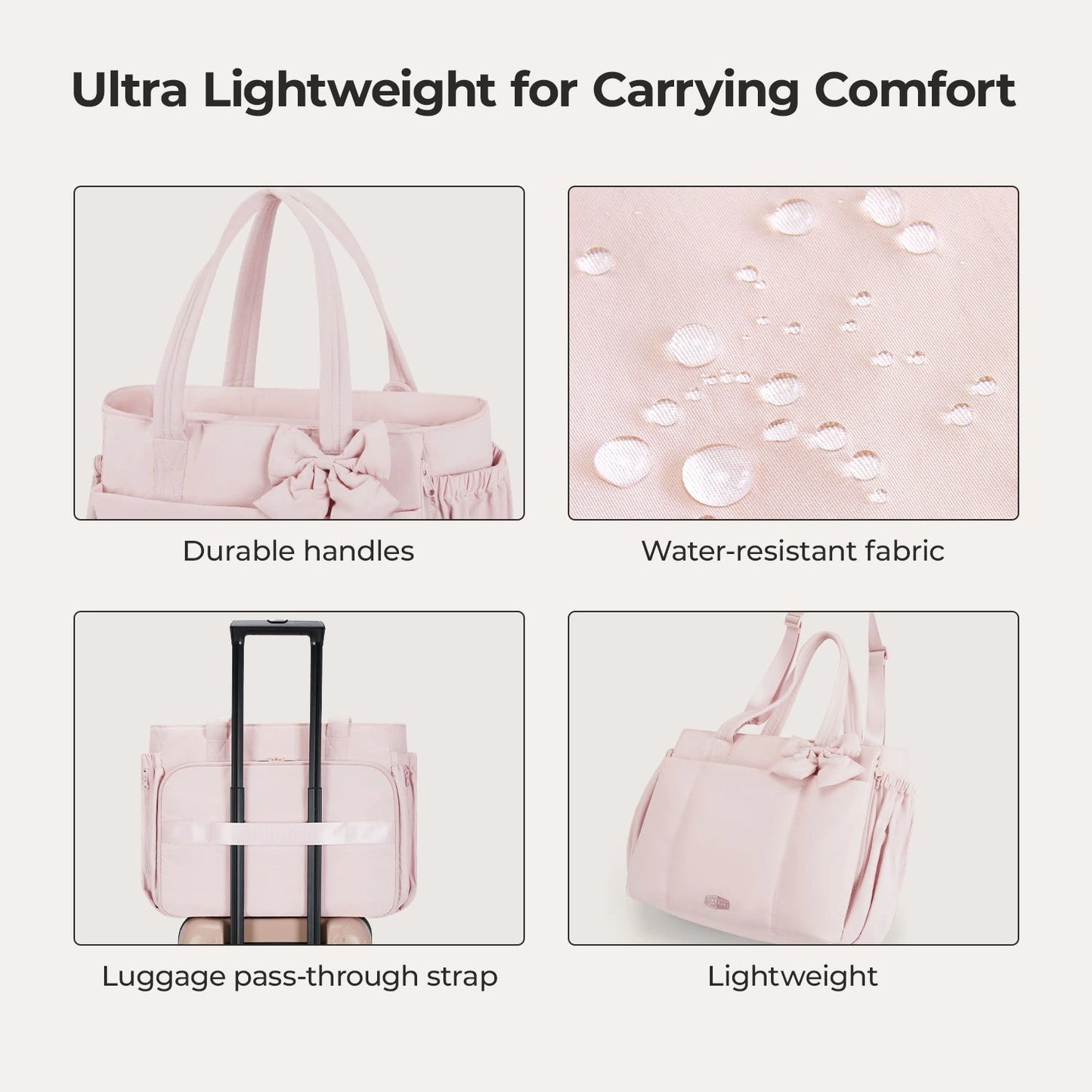 Crush Tote Bag with Bow