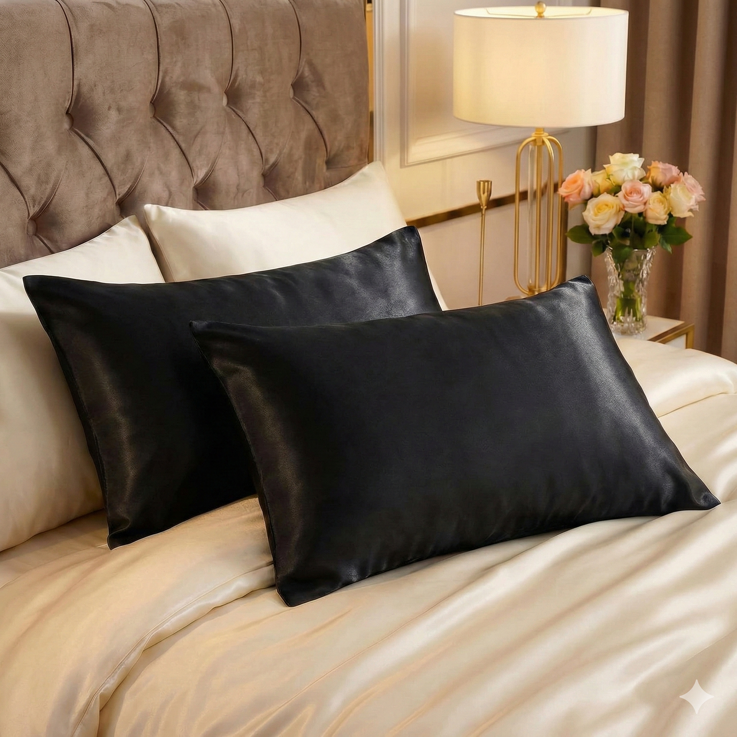 Premium Satin Silk Pillowcase (Pack of 2)