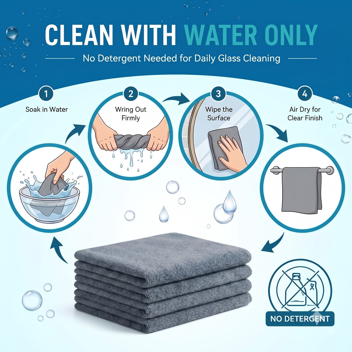 Magic Microfiber Cleaning Cloth (10pcs)