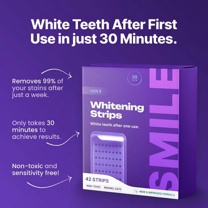 Purple Teeth Whitening Strip