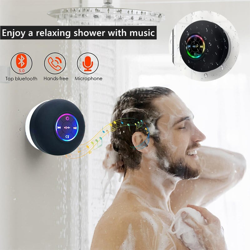 Bluetooth Waterproof Speaker with LED light