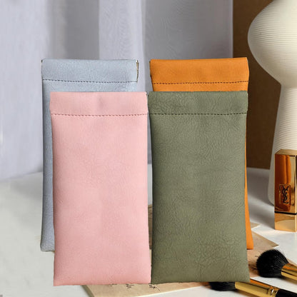 Snap Closure Leather Organizer Pouch