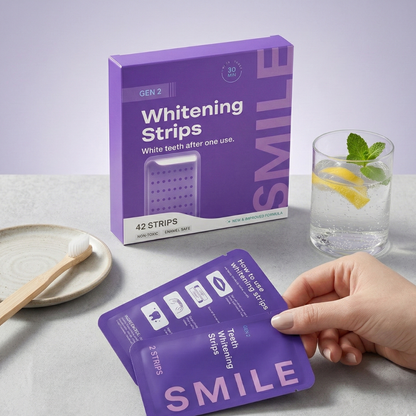 Purple Teeth Whitening Strip