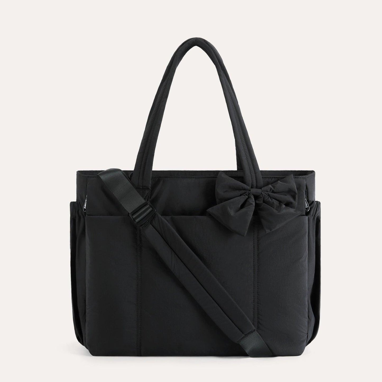 Crush Tote Bag with Bow