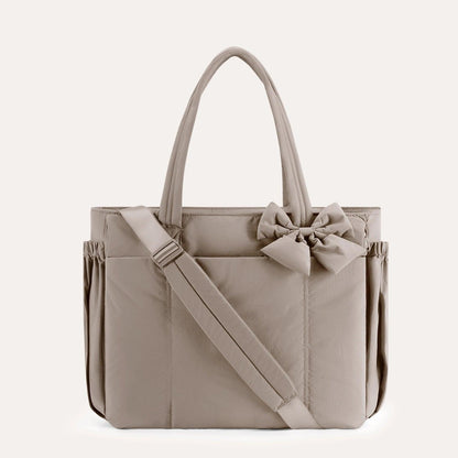 Crush Tote Bag with Bow