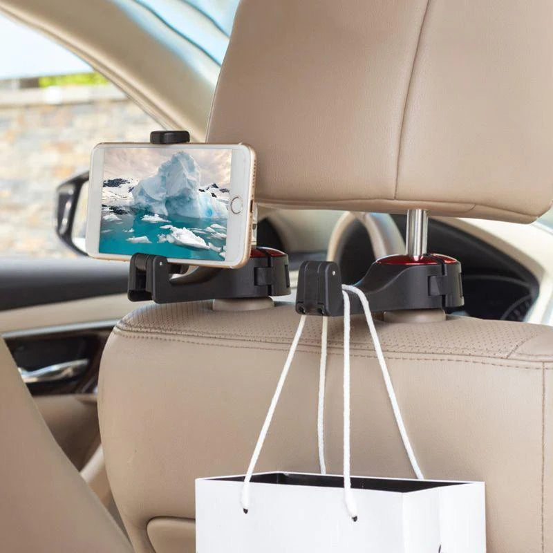 5pcs Car Seat Back Hidden Multi-function Hook, Auto Interior Accessories,  Creative Car Mounted Hanger